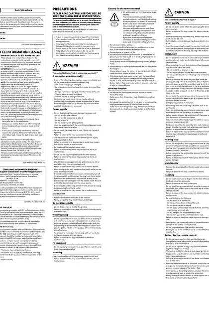 yamaha雅马哈TRUE X BAR 50A (SR-X50A) _ ATS-X500 Safety Brochure